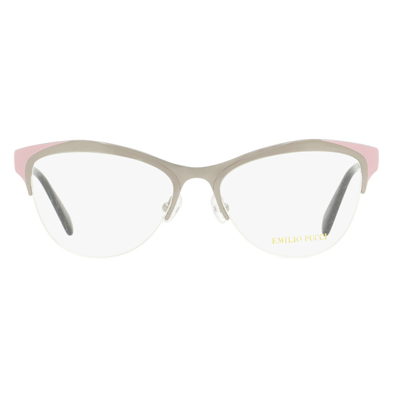 Emilio Pucci Oval Eyeglasses EP5073 020 Ruthenium/Pink/Black 53mm 5073 - Picture 2 of 2